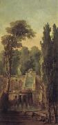 ROBERT, Hubert Landscape with Terrace and Cascade oil painting artist